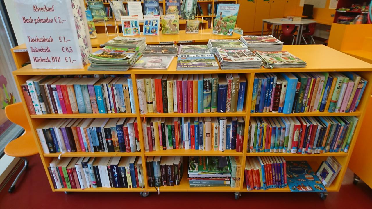 Bücherflohmarkt Obenansicht